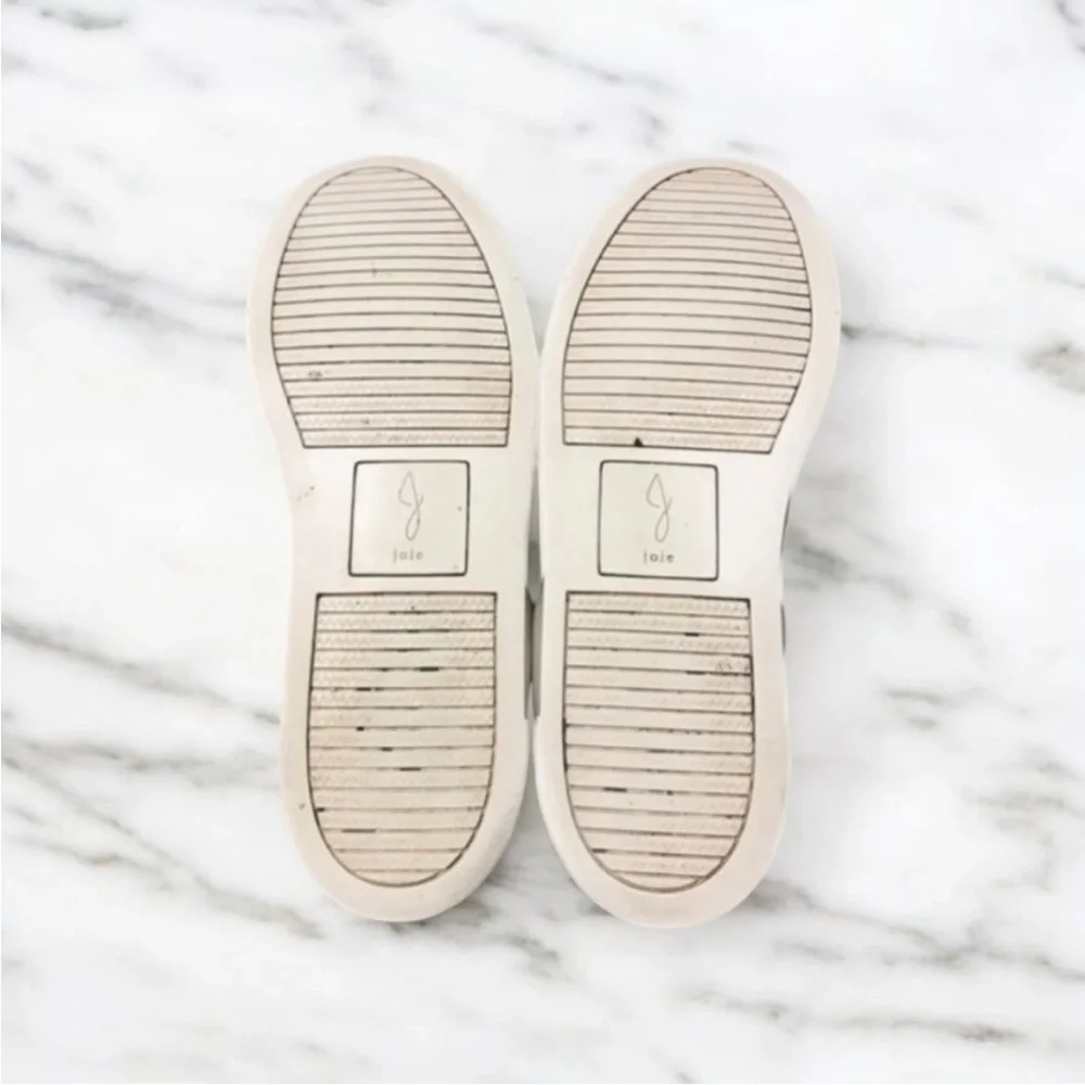 JOIE “Harvard” Vegan Leather Lace-up Sneakers in White Size 10